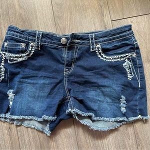 Maurices blue denim shorts size 11/12